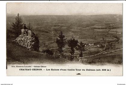 CPA - Cartes postales -FRANCE-Chateau Chinon - Ruine d'une vieille tour du Château S4432