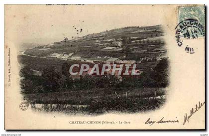 CPA Chateau Chinon La Gare