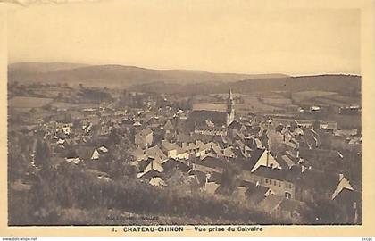 CPA Château-Chinon vue prise du Calvaire