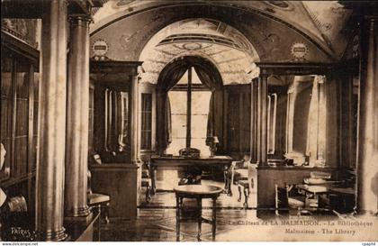 CPA Le Chateau de La Malmaison La Bibliotheque