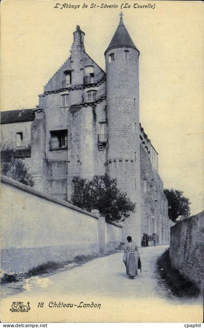 CPA Chateau Landon abbaye St-Séverin
