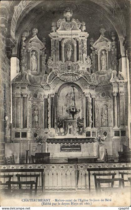 CPA Chateaubriant Maitre autel de l'eglise St Jean de Bere