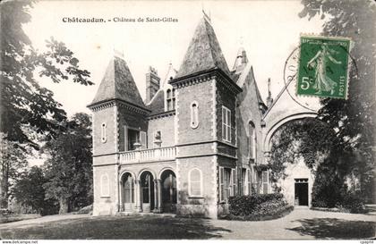 CPA Chateaudun Chateau de Saint Gilles