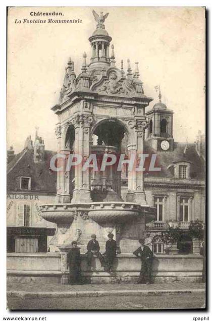 CPA Chateaudun La Fontaine Monumentale