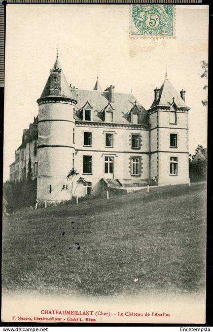 Carte Postale - France - Châteaumeillant - Le Château de l'Avallas (CP28459)