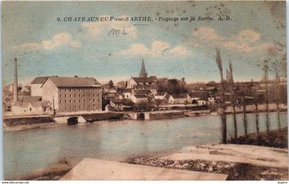 49 - CHATEAUNEUF sur SARTHE --  paysage sur la Sarthe