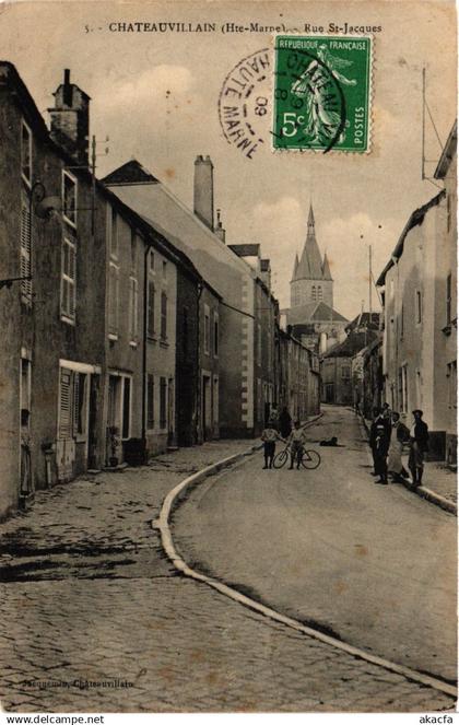 CPA CHATEAUVILLAIN - Rue St-Jacques (368674)