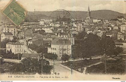 CPA Chatel Guyon Vue prise de la Gare