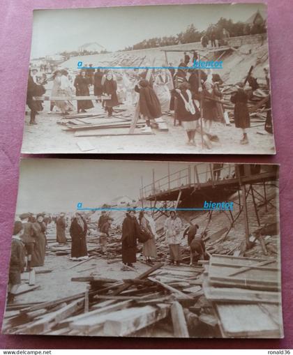 2cpp 17 Charente Maritime CHATELAILLON La Plage ravagée par la tempête en Aout 1912 HABITATION VILLA QUAI PONTON DETRUIT