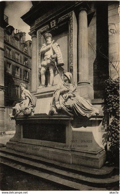 CPA CHATILLON-COLIGNY - Paris - Monument de l'Amiral Coligny (632372)