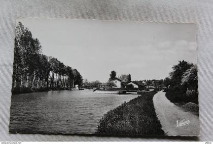 Cpsm 1963, Chatillon Coligny, les bords du canal, Loiret 45