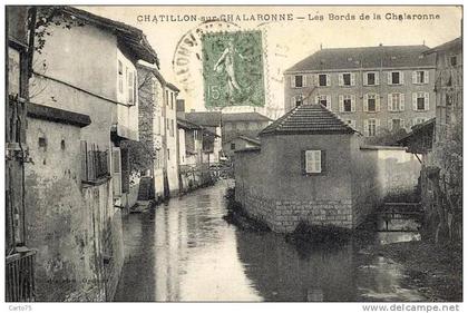 CHATILLON sur CHALARONNE 01 - Rivière - Passerelle