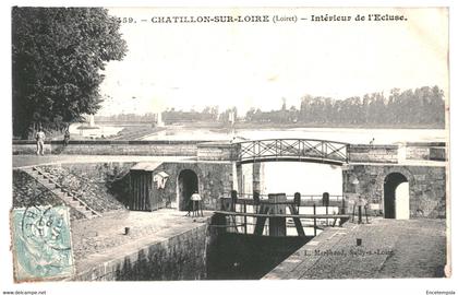 CPA - Carte Postale France-Chatillon sur Loire- Intérieur de l'écluse -1906 VM33975i