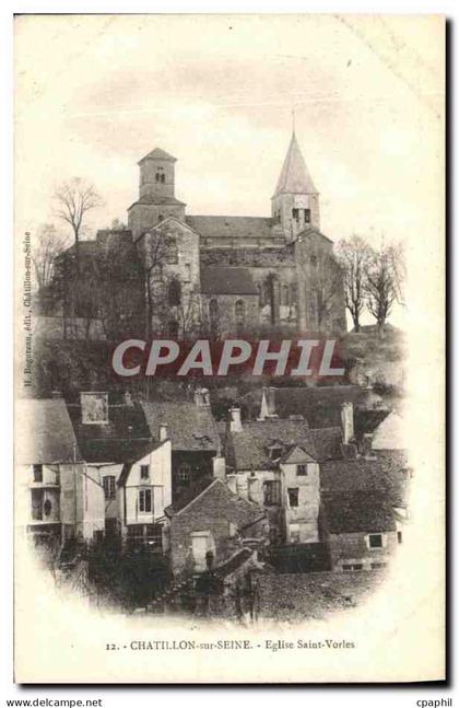 CPA Chatillon sur Seine Eglise Saint Vorles