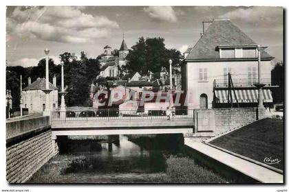 CPM Chatillon sur Seine C d'Or La Seine et l'Eglise St Vorles
