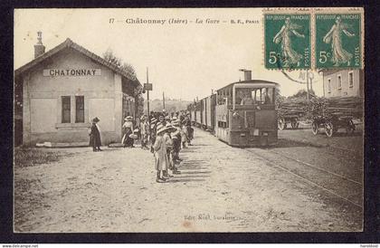 CPA 38 - CHATONNAY - LA GARE