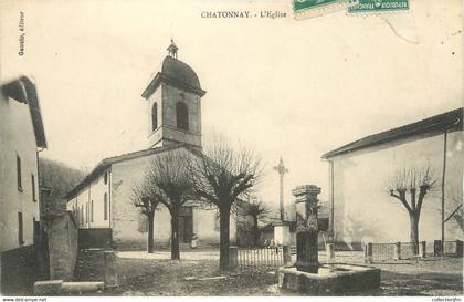 CPA FRANCE 38 "Chatonnay, l'église"