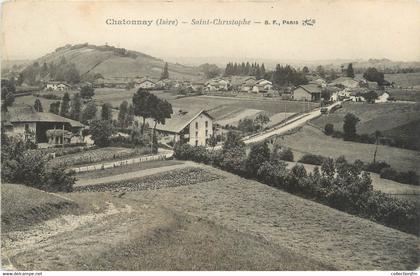 CPA FRANCE 38 "Chatonnay, Saint Christophe"