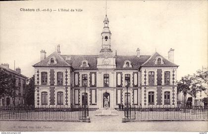 CPA Chatou l'Hotel de ville
