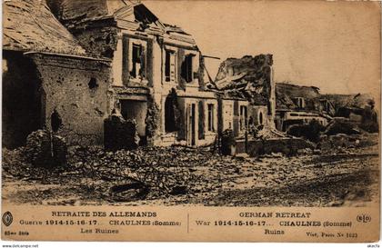 CPA Chaulnes les ruines (1497727)