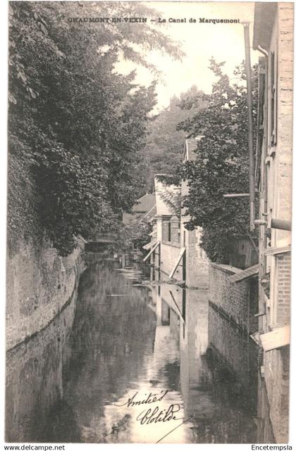 CPA Carte postale France Chaumont-en-Vexin  Canal de Marquemont 1903  VM84919