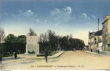 CPA Chaumont Boulevard Thiers