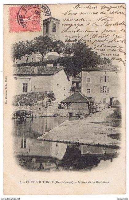 CHEF BOUTONNE  Source de la boutonne