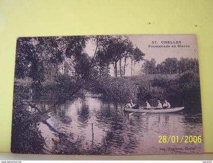 CHELLES (SEINE ET MARNE) PROMENADE EN MARNE.