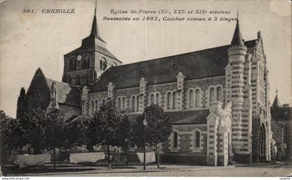 CPA Chemille Eglise st Pierre