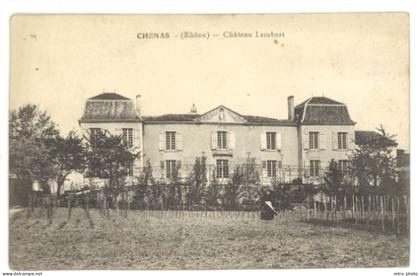 Cpa Chénas - Château Lambert