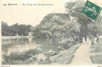Carte Postale - 94 - Chennevières sur Marne - La Marne - Au Pont de Chennevières - CPA - Voir Scans Recto-Verso - Poscar
