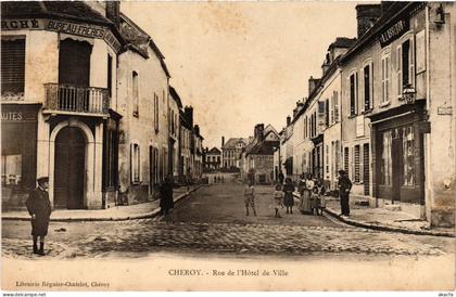 CPA Cheroy Rue de l'Hotel de Ville FRANCE (1451822)