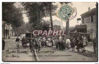 CPA Choisy le Roi Marche du quartier des Gondoles