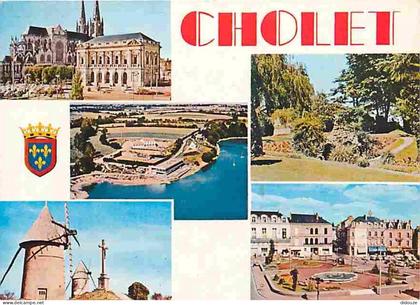 Carte Postale - 49 - Cholet - Multivues - Blasons - Flamme Postale de Cholet - CPM - Voir Scans Recto-Verso - Poscard -