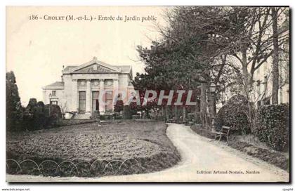 CPA Cholet Entree du jardin public