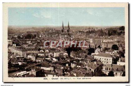 CPA Cholet Vue aerienne