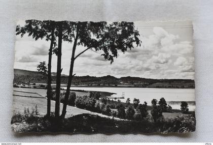 Cpsm 1958, Clairvaux les Lacs, les deux lacs vus depuis la route de Saint Claude, Jura 39
