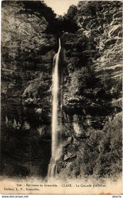 CPA Env. de GRENOBLE - CLAIX - La Cascade d'Allieres (433847)