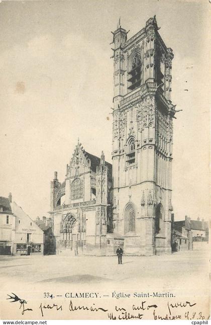 CPA Clamecy Eglise Saint Martin