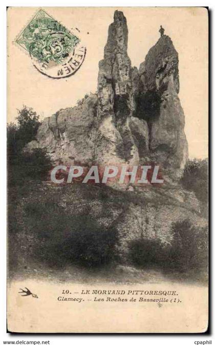 CPA Le morvand pittoresque Clamecy Les roches de Basseville