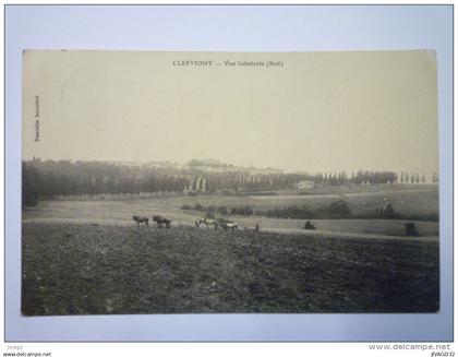 CLEFMONT  (Haute-Marne)  :  Vue générale  (Sud)     1913