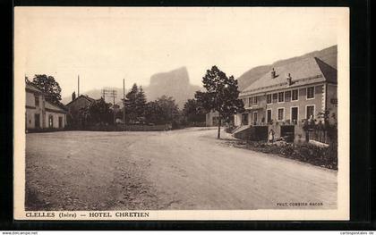 CPA Clelles, Hotel Chretien
