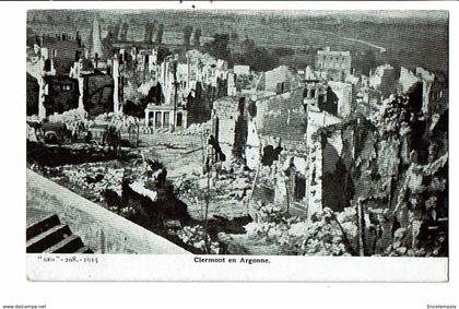 CPA-Carte Postale-FRANCE-Clermont en Argonne en ruine 1915 VMO15764