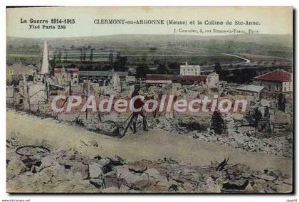 CPA Clermont En Argonne Et La Colline De Ste Anne