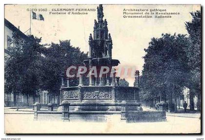 CPA Clermont Ferrand Fontaine d'Amboise
