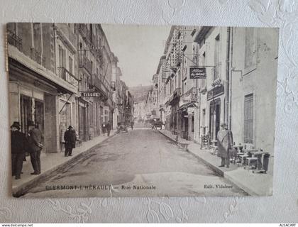 clermont l'hérault , rue nationale
