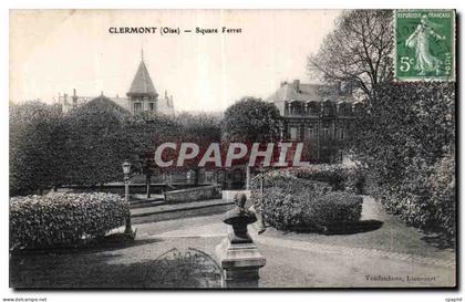 CPA Clermont (Oise) Square Ferret