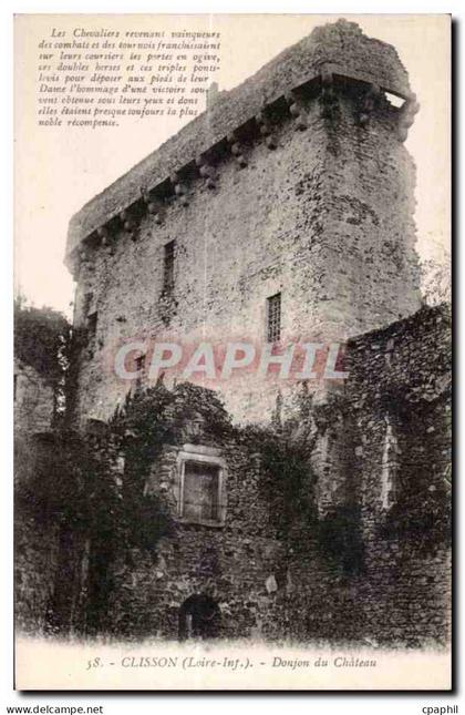 Clisson - Donjon du Chateau - CPA