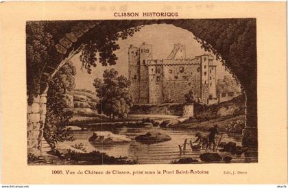 CPA CLISSON Historique Vue de Chateau de CLISSON prise sous le Pont (587510)