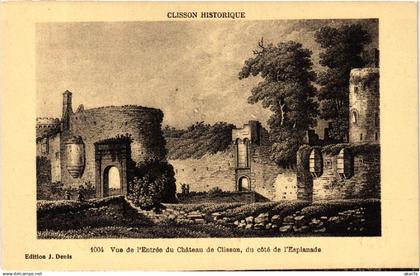 CPA CLISSON Historique Vue de Entrée du Chateau de CLISSON du cote (587514)